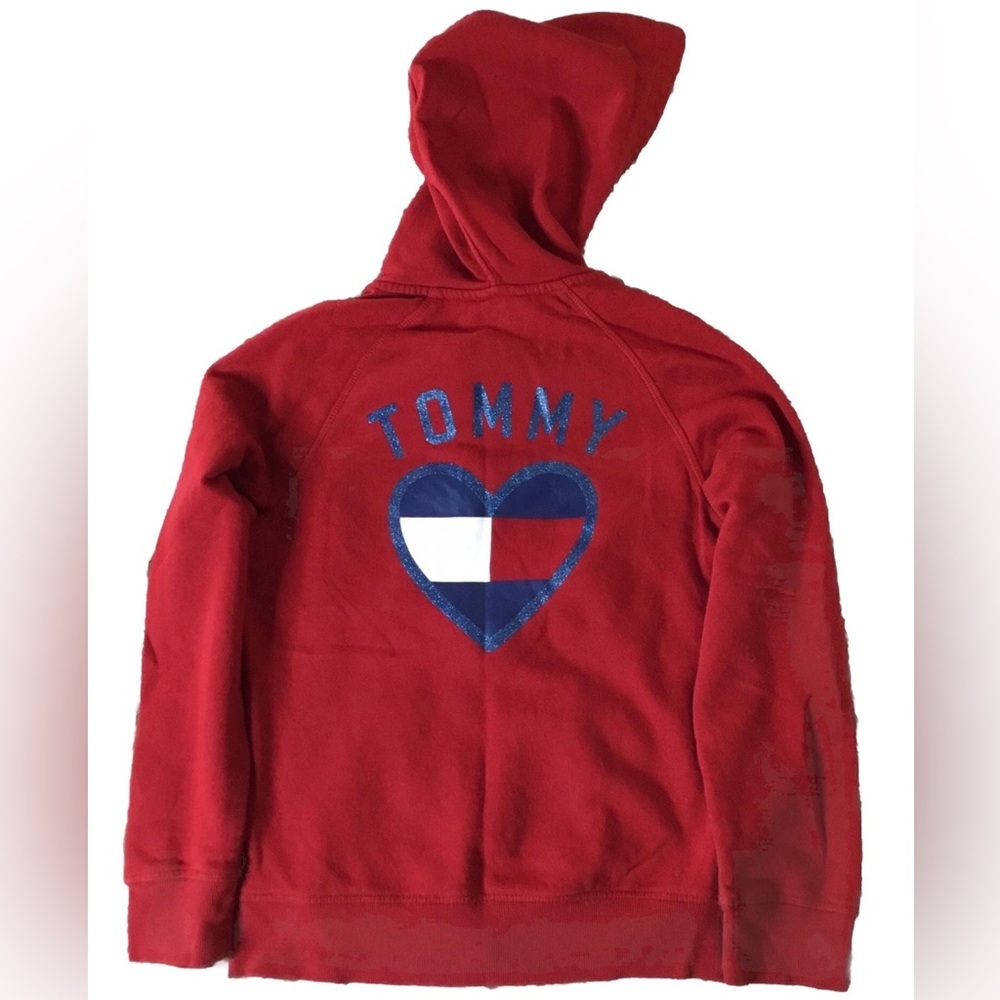 TOMMY HILFIGER Girls size 16 HEART HOODIE JACKET